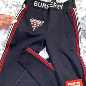 SOLD Burberry Logo Graphic Stretch Jersey Leggings